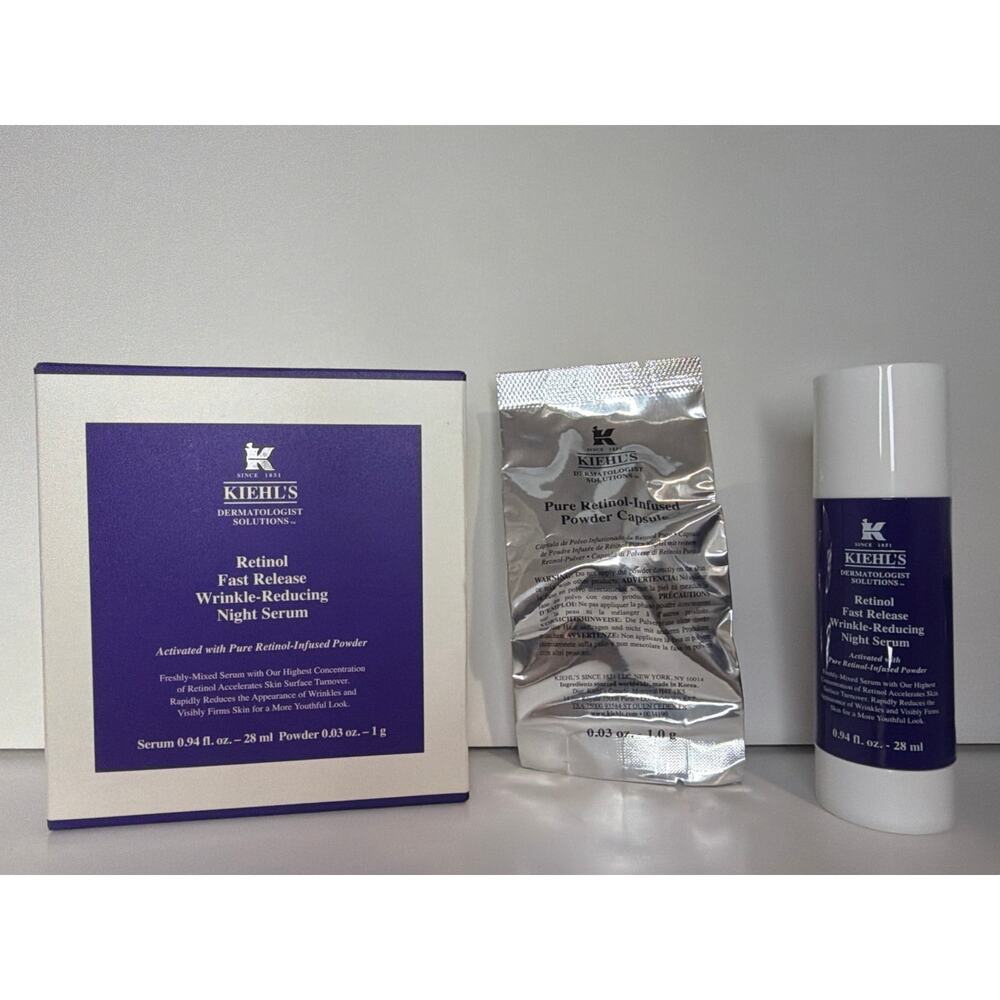 Kiehl’s Retinol Fast Release Wrinkle-Reducing Night Serum 0.94 oz - NIB